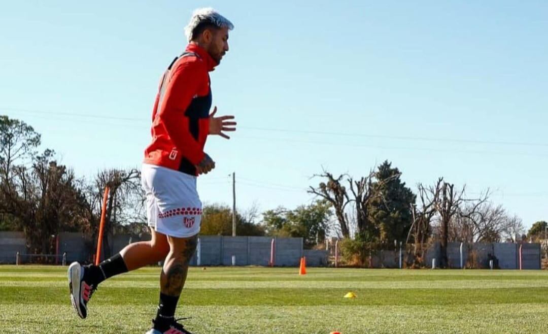 Damián Batallini, en una práctica de Instituto esta semana. (Instagram Damián Batallini).