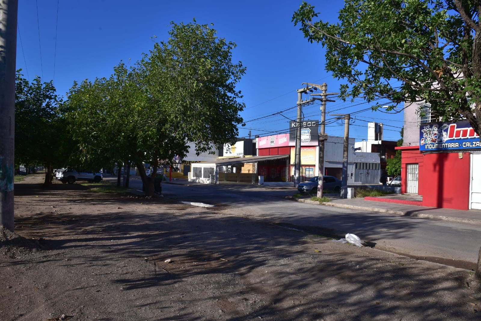 Córdoba. Juan B. Justo y 6 de Agosto, la zona donde Matías halló a la beba (Ramiro Pereyra/La Voz).