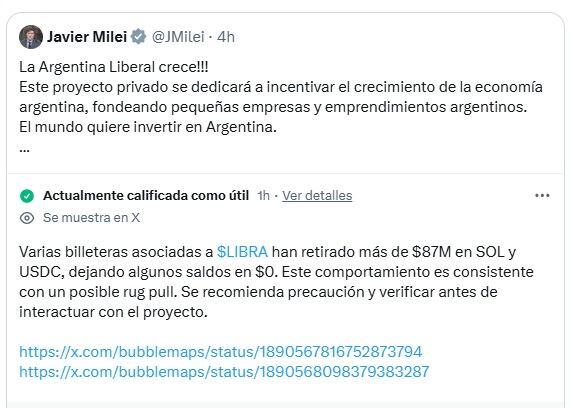 Escándalo con Milei y la promoción de una cripto