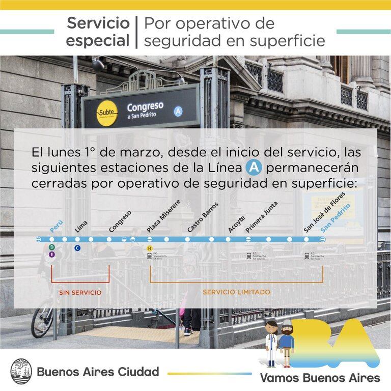 Los cortes de tránsito en la Ciudad por la apertura de sesiones ordinarias del Congreso