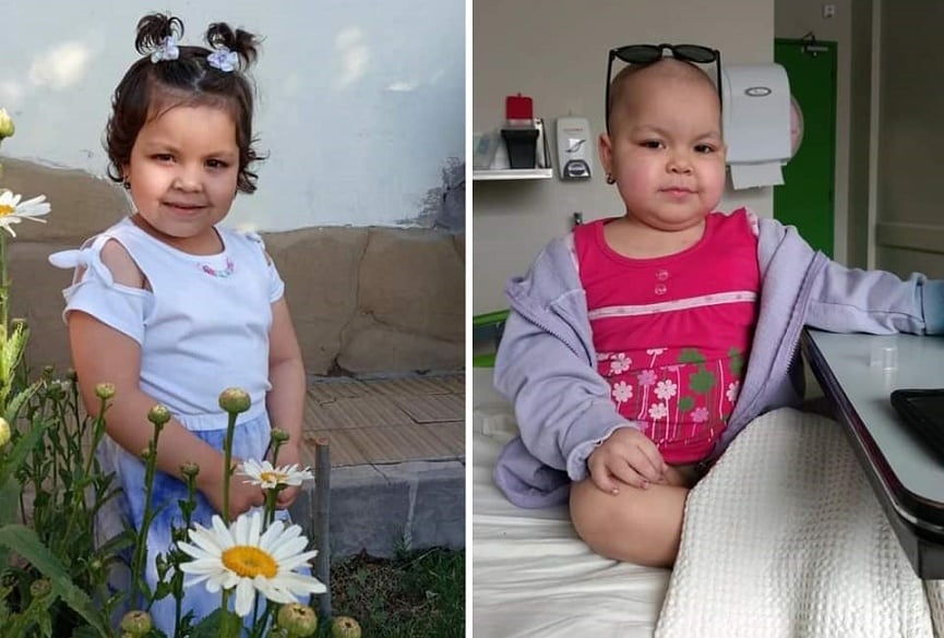 Alma, una niña mendocina que lucha contra el cáncer.