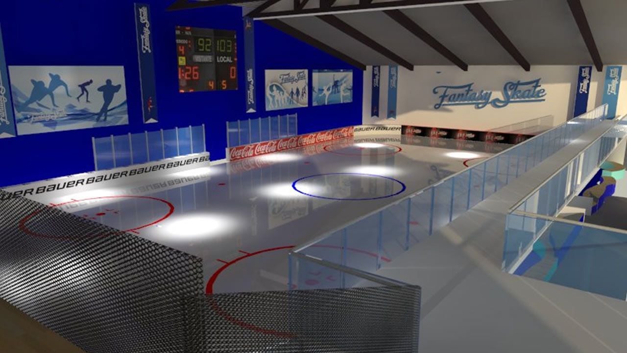 Fantasy Skate, el espacioso lugar de Villa Devoto, perfecto para gozar de una tarde de patinaje sobre hielo.