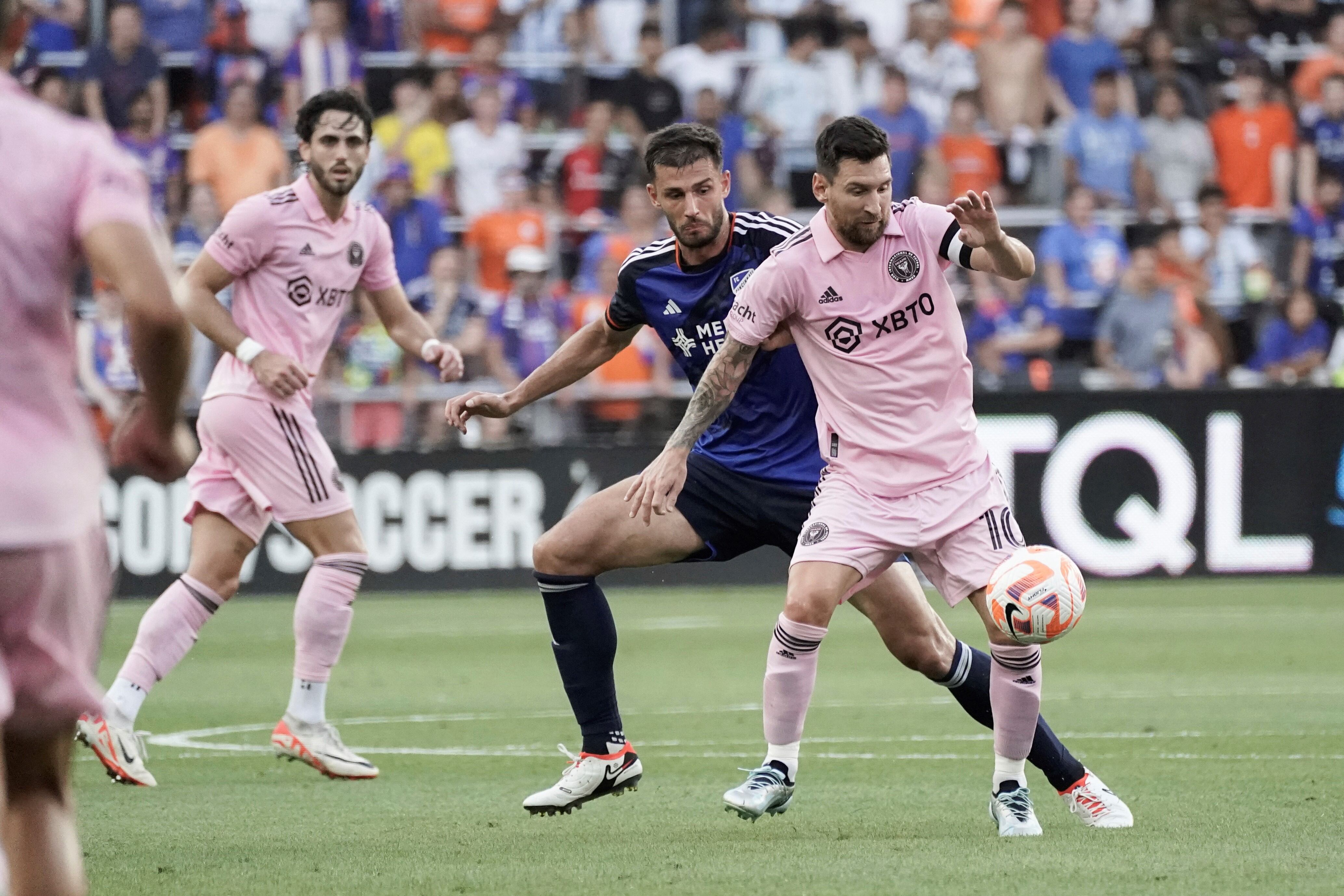 Lionel Messi consiguió el primer triunfo con el Inter Miami por la MLS.