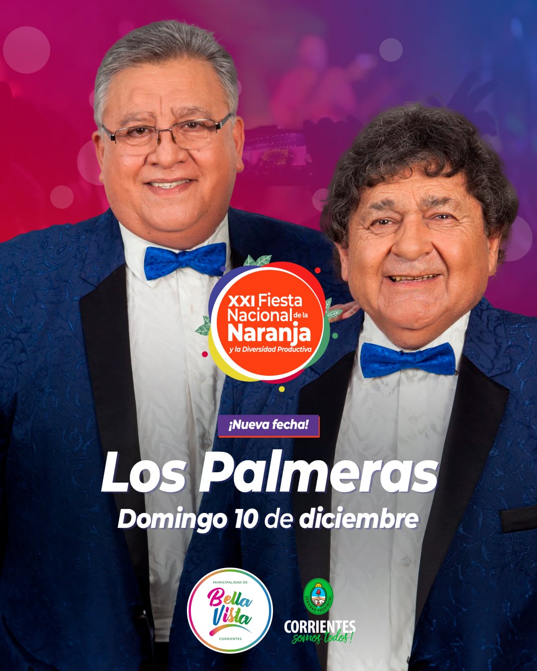 Los Palmeras en la Fiesta Nacional de la Naranja en Corrientes.