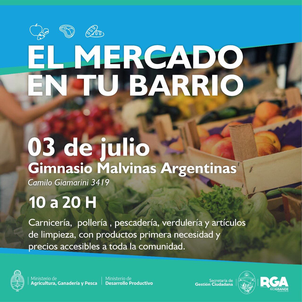 El mercado en tu barrio sigue recorriendo la ciudad.