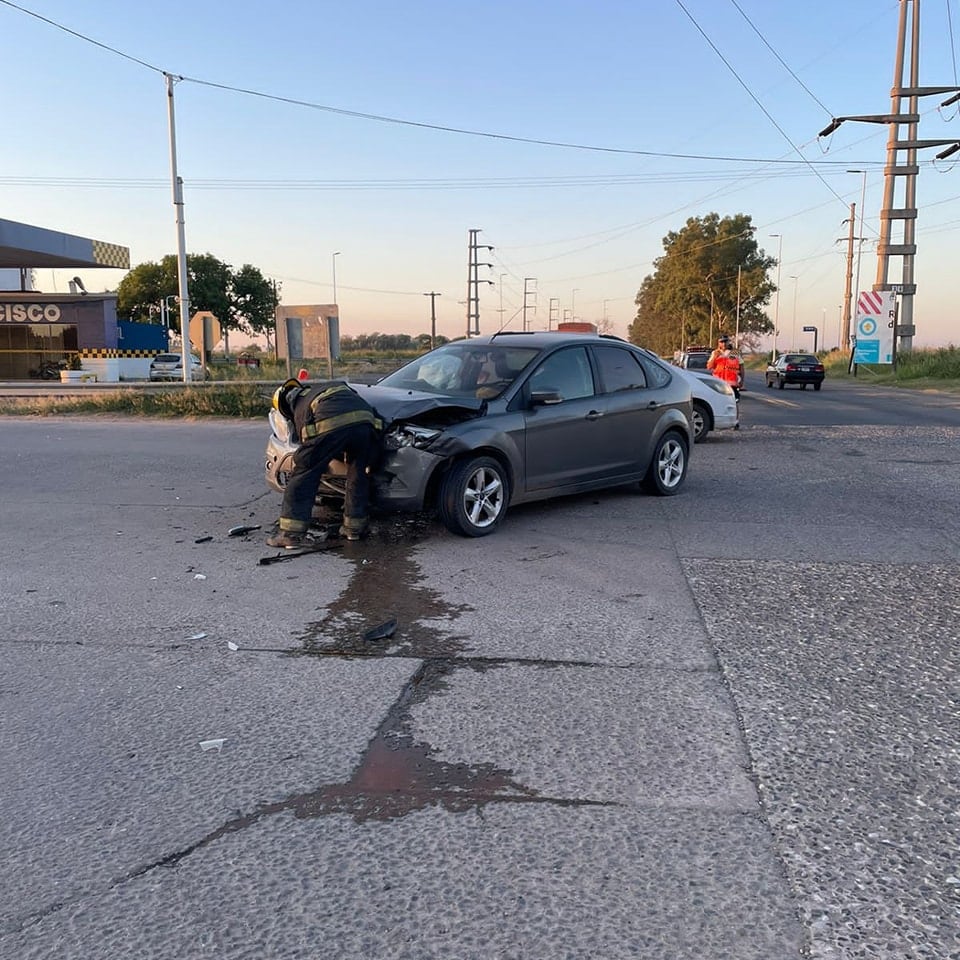 Accidente en el acceso a la ciudad