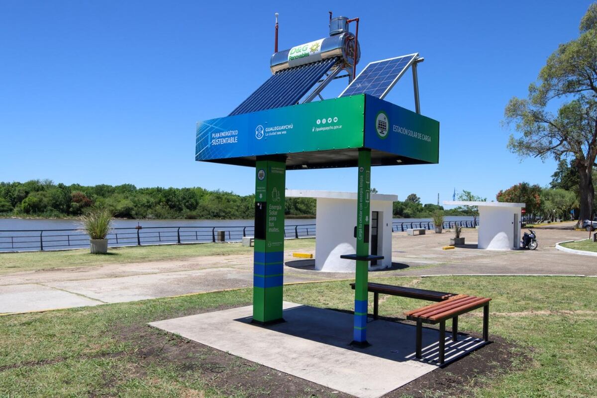Gualeguaychú cuenta con una estación solar en el Parque del Frigorífico