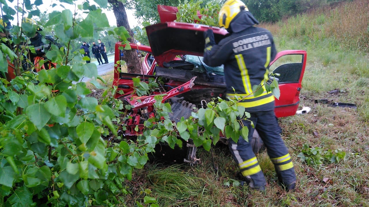 Villa María. El joven está internado y se encuentra grave (Bomberos).