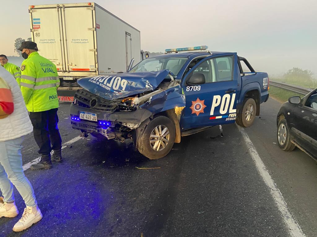 Doble choque en la Autopista Rosario - Santa Fe