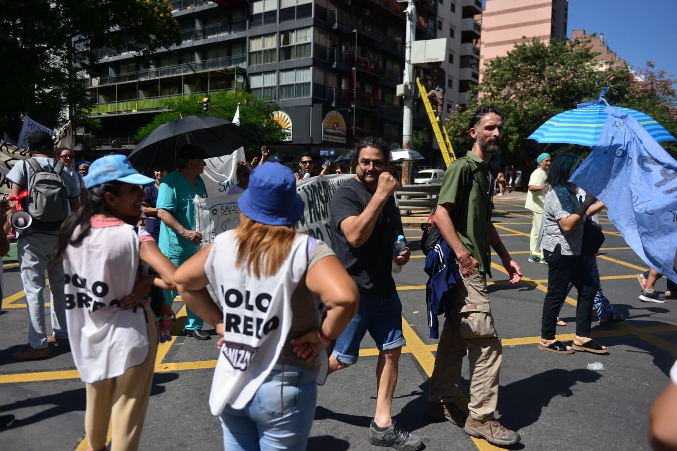 El encuentro entre ambas marchas.