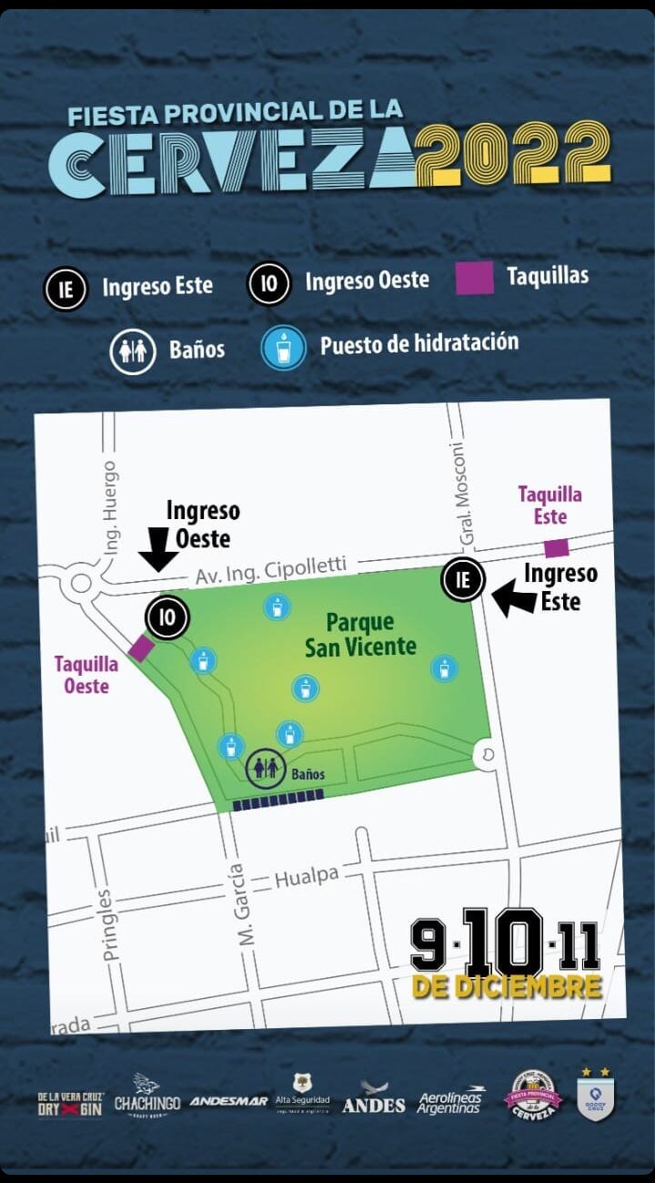 Los ingresos para la Fiesta de la Cerveza en Godoy Cruz 2022