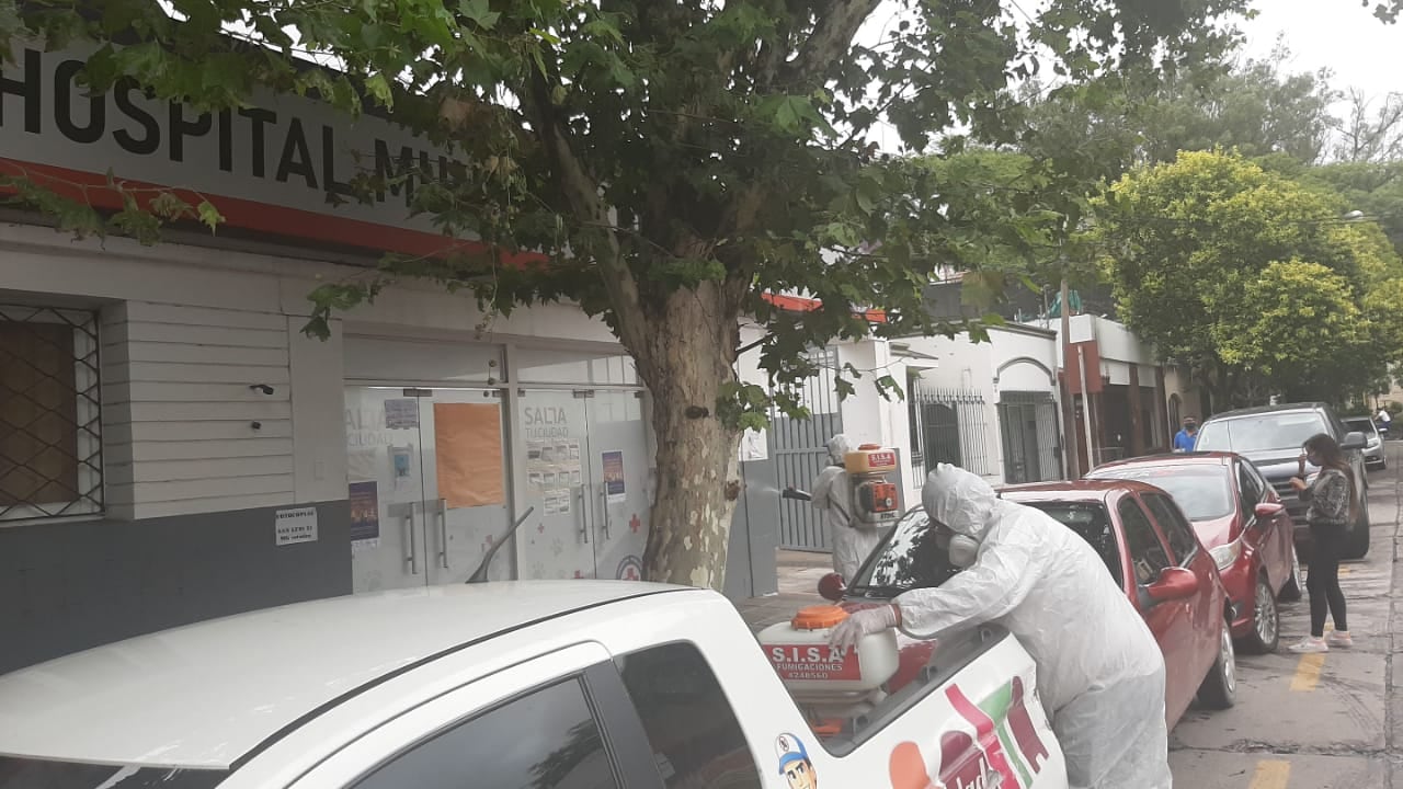 Se procedió a la desinfección total de las instalaciones.