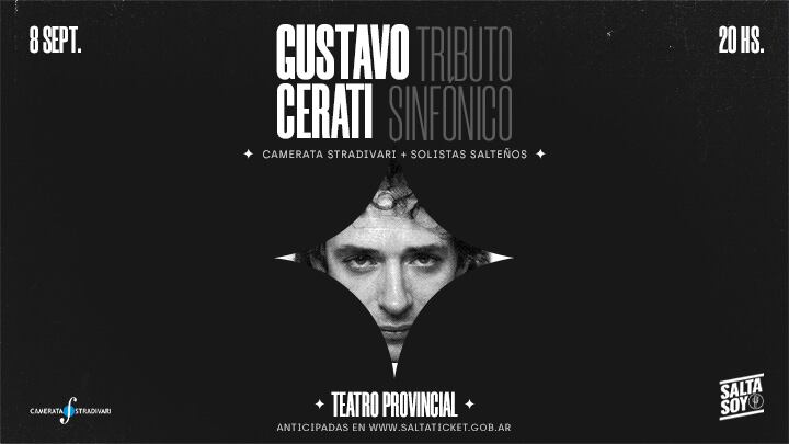 El espectáculo es el 8 de septiembre en el Teatro Provincial a las 20 horas.