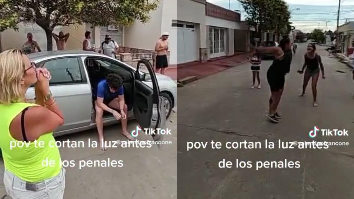 Para el infarto: se les cortó la luz y toda la cuadra vivió los penales de Argentina por la radio de un auto
