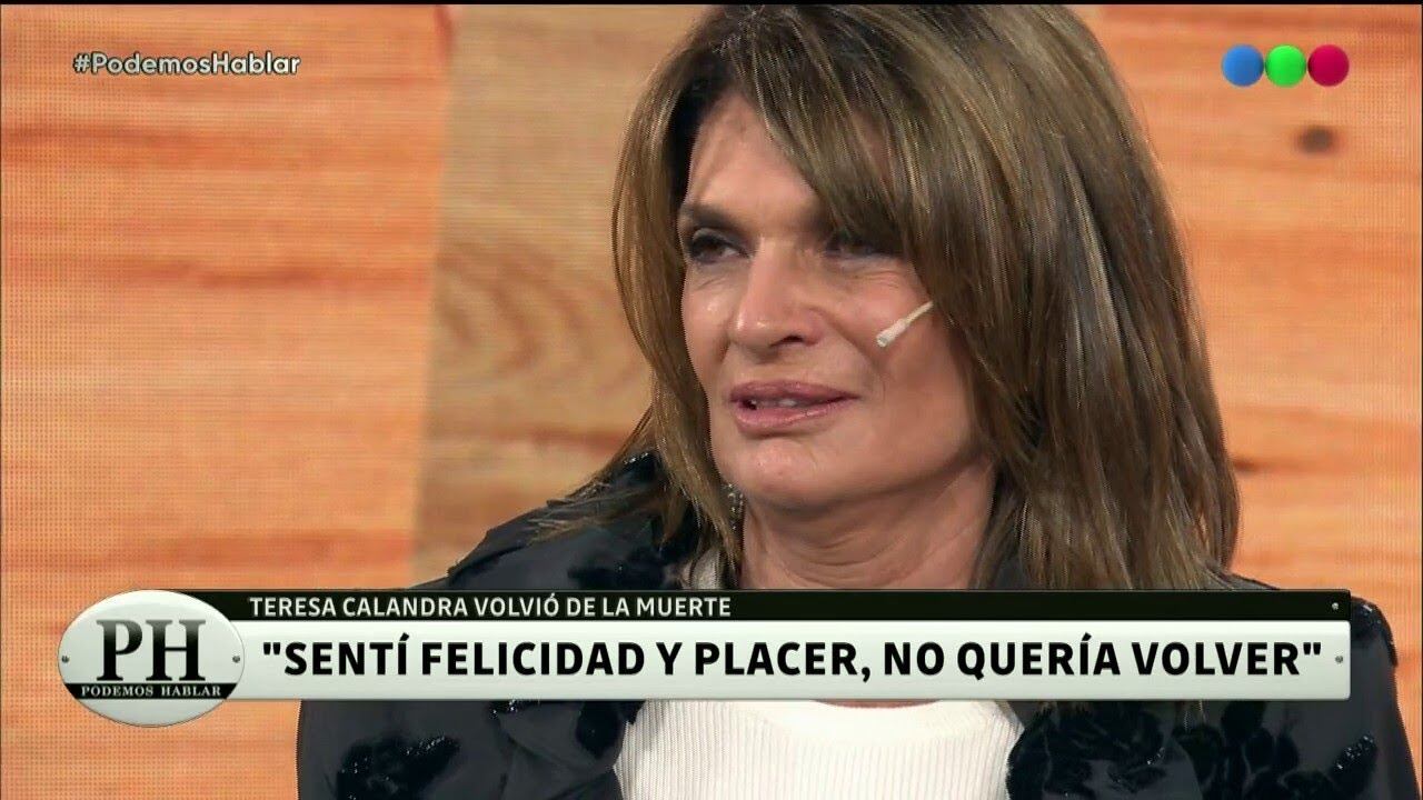 Teresa Calandra explicó que volvió de la muerte