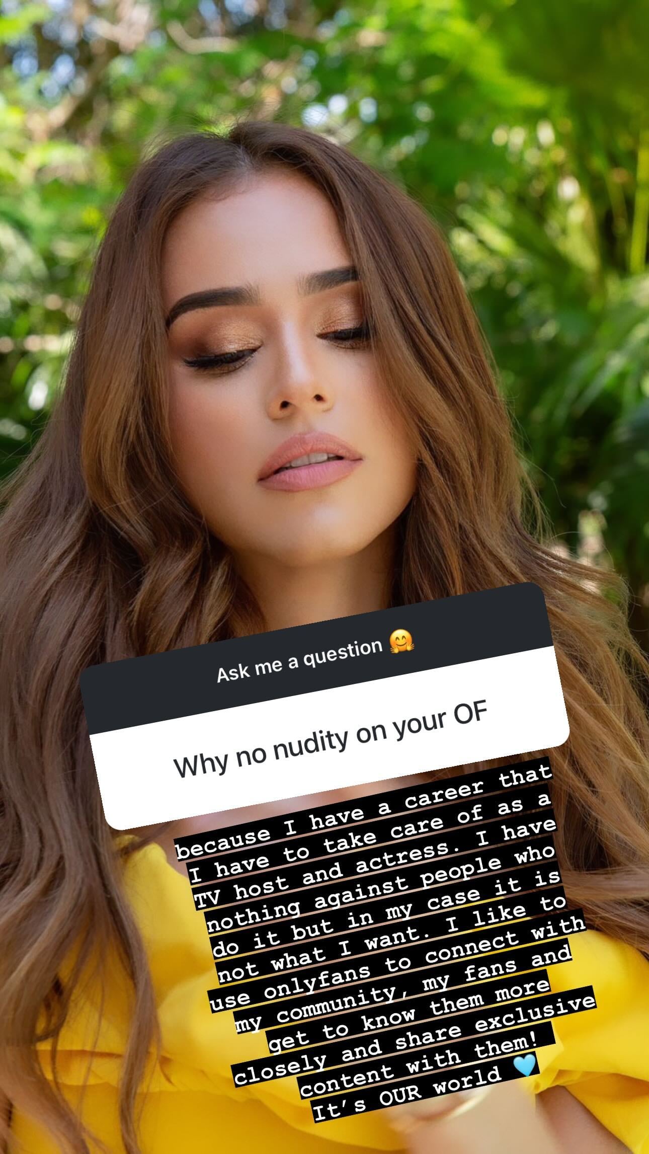 Yanet García habló con honestidad sobre onlyfans.