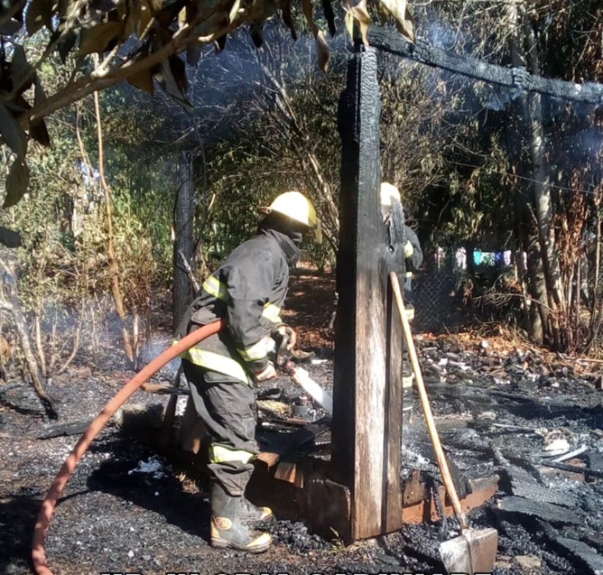Se incendio un depósito en Garuhapé