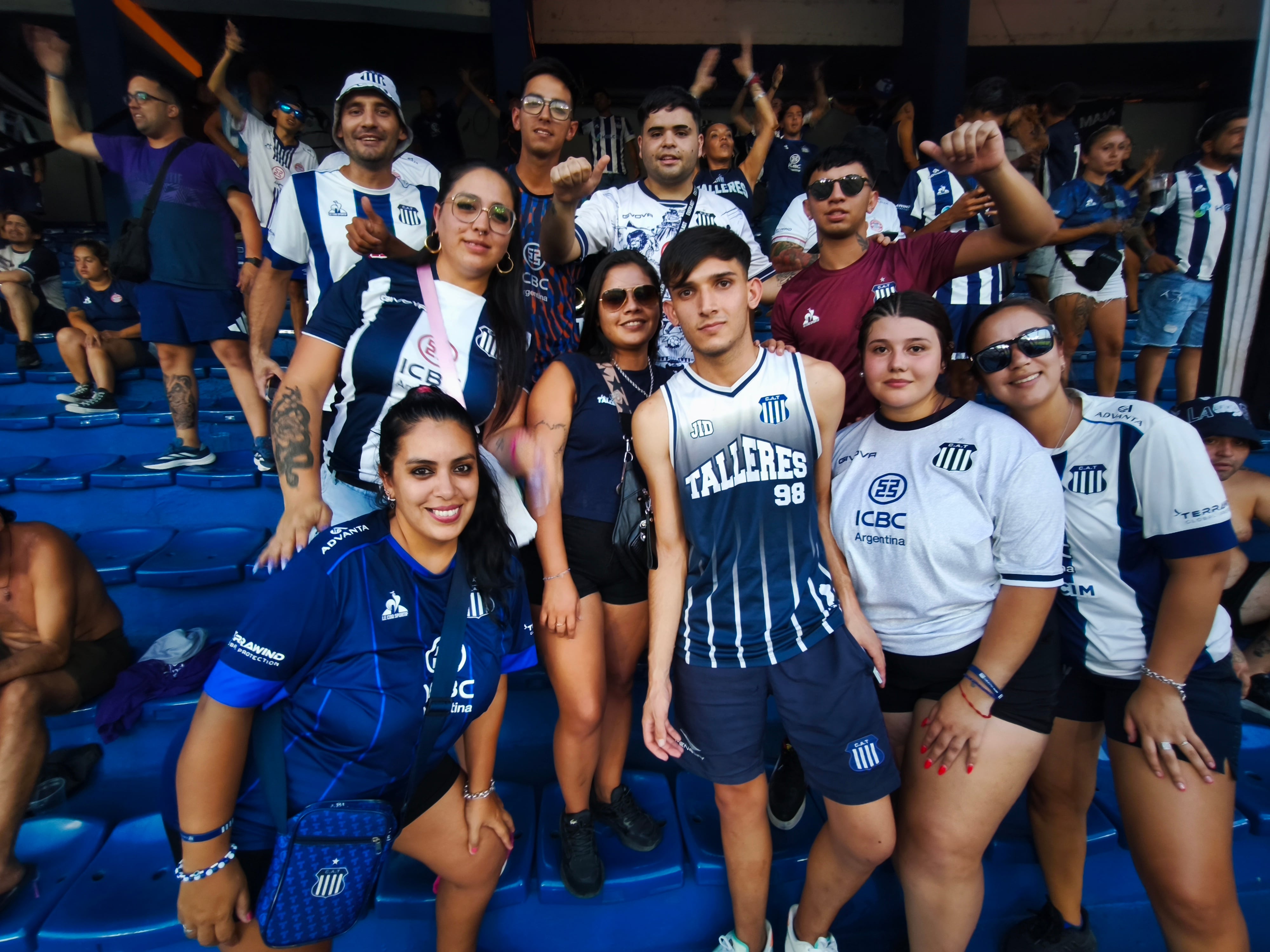 Fanáticos de Talleres en la final ante River. (Gentileza Liga Profesional y Club Talleres).