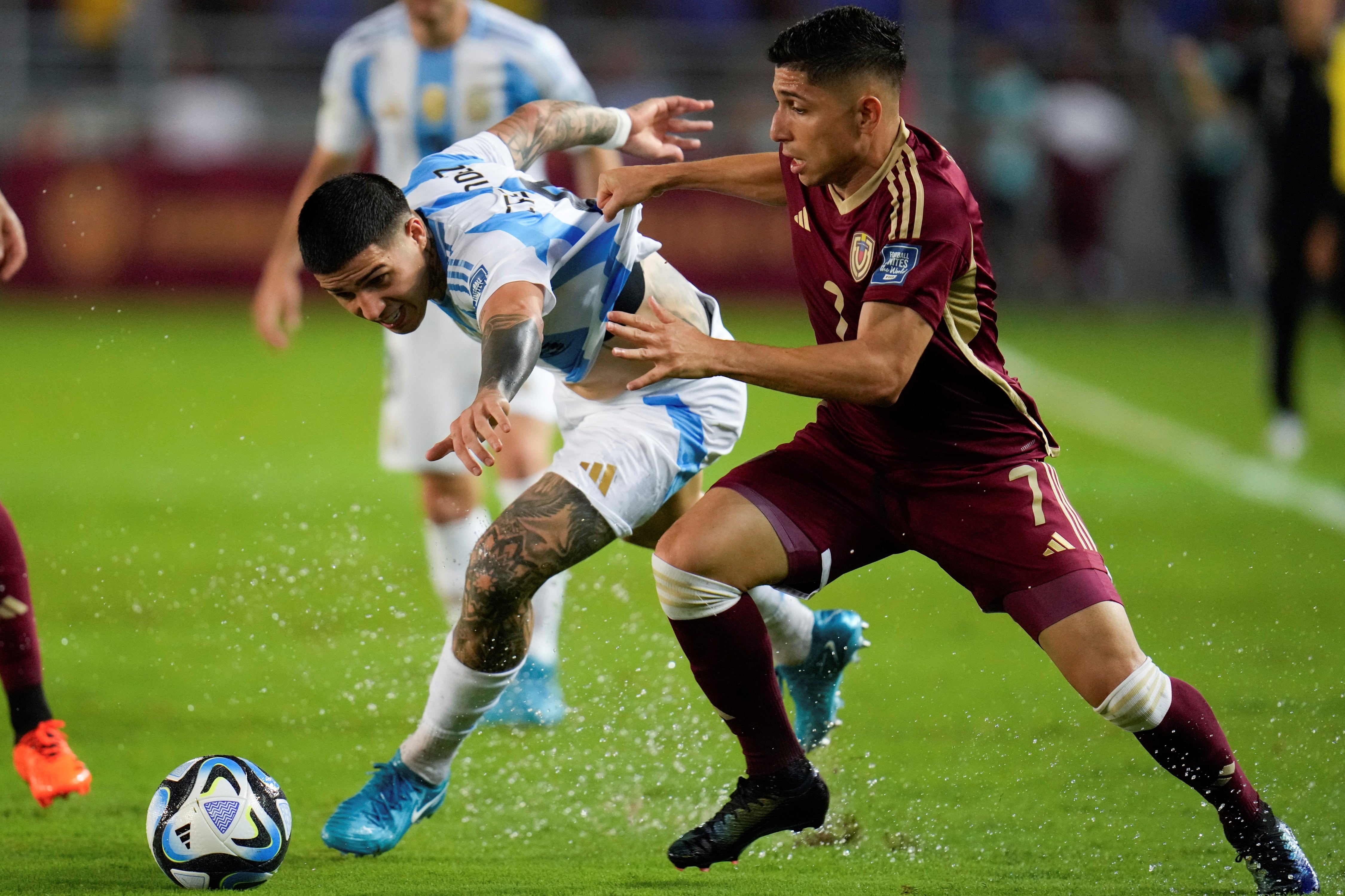 Venezuela y Argentina, en Maturín, por la novena fecha de las eliminatorias sudamericanas. (AP)