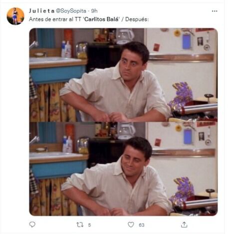 Memes: Carlitos Balá tendencia en Twitter