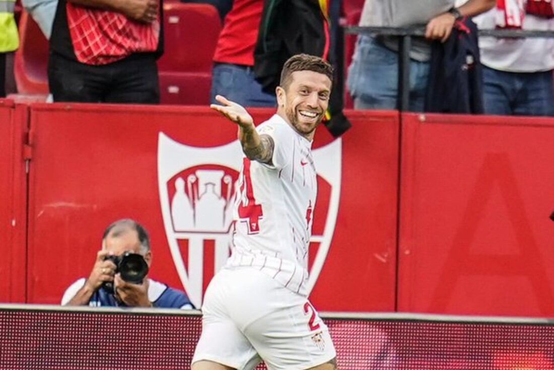 Alejandro "Papu" Gómez en el Sevilla. (Foto: @SevillaFC)