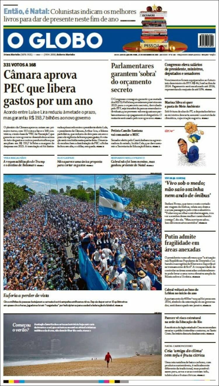 Así reflejaron los medios del mundo los festejos en la Argentina.