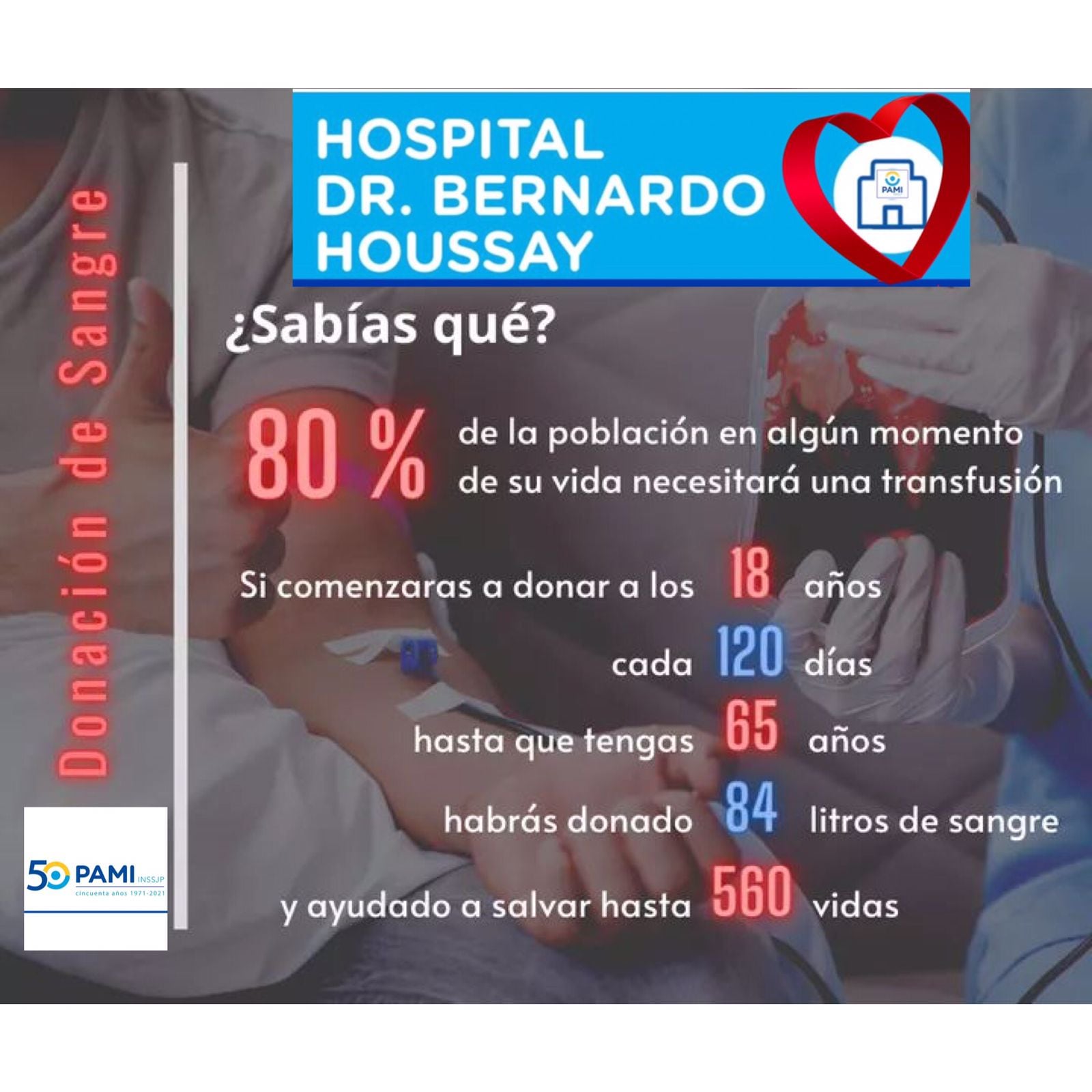 Será este jueves 16, desde las 7 hasta las 13hs. Buscan cubrir con los requerimientos transfusionales de los pacientes del nosocomio.