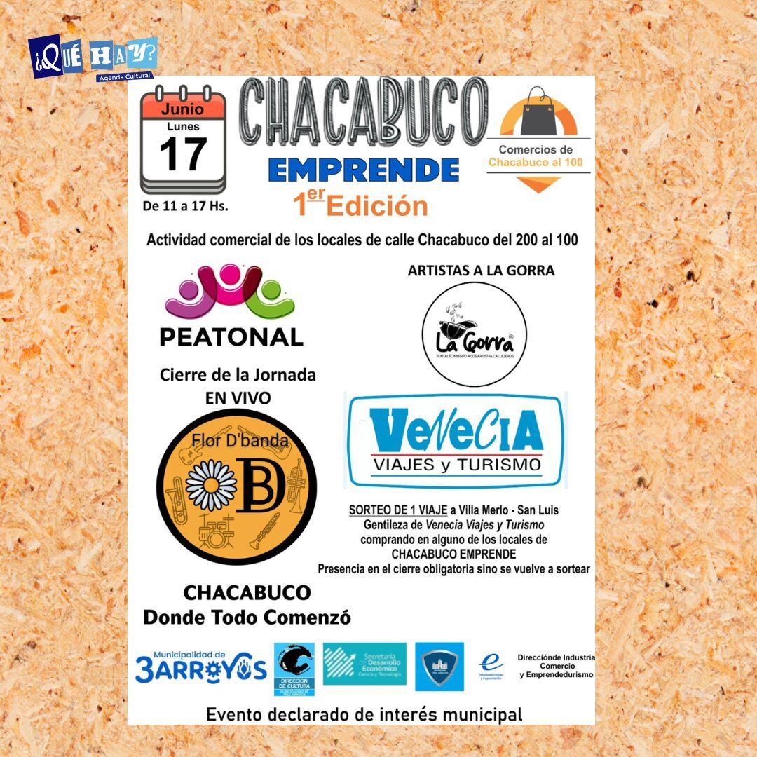 La calle Chacabuco será peatonal este lunes 17