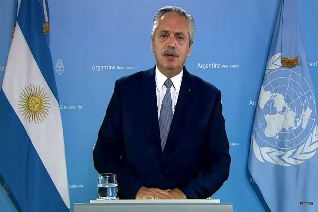 El presidente Alberto Fernández expresó hoy ante la Asamblea General de Naciones Unidas la ratificación del reclamo por la soberanía de las Islas Malvinas.