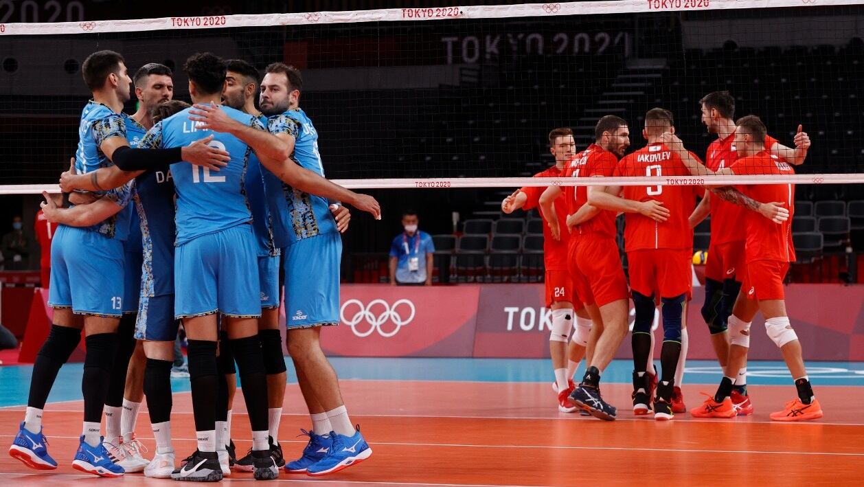 Argentina, en un partido vibrante, enfrentó a Rusia por el Grupo C del vóley masculino.