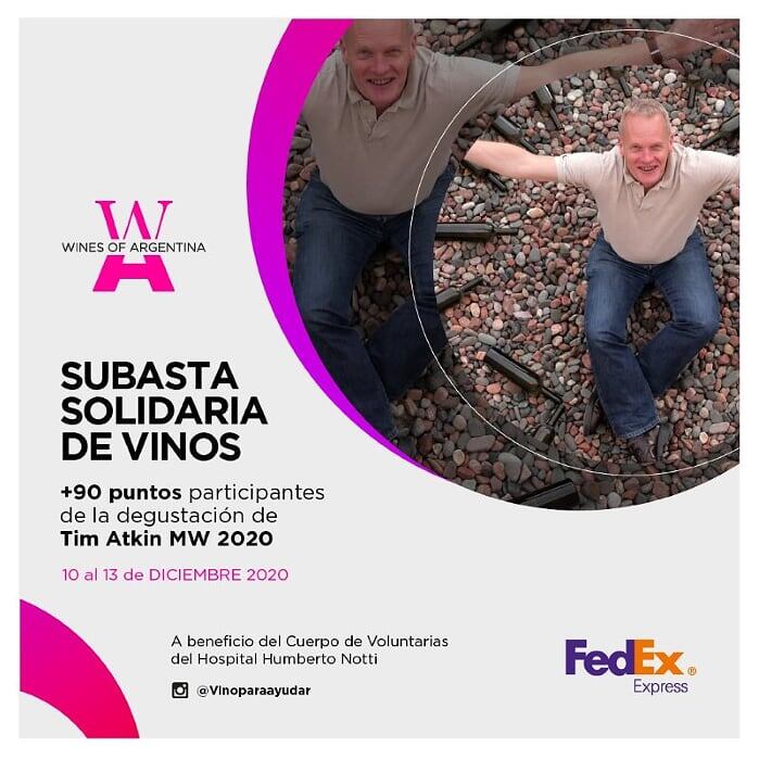 Subasta solidaria de vinos