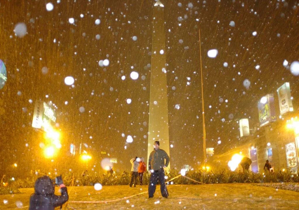 Última nevada en Buenos Aires.