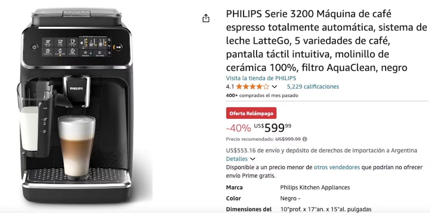 Precio en Amazon.