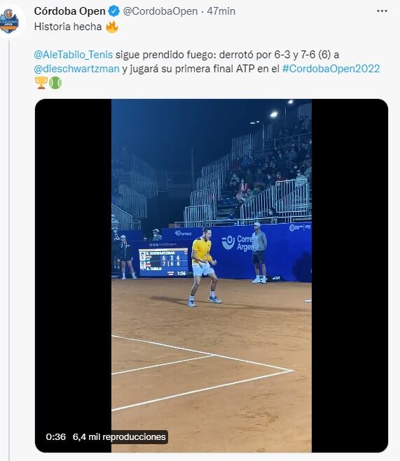 El chileno Tabilo metió el batacazo y eliminó al Peque Schwartzman.