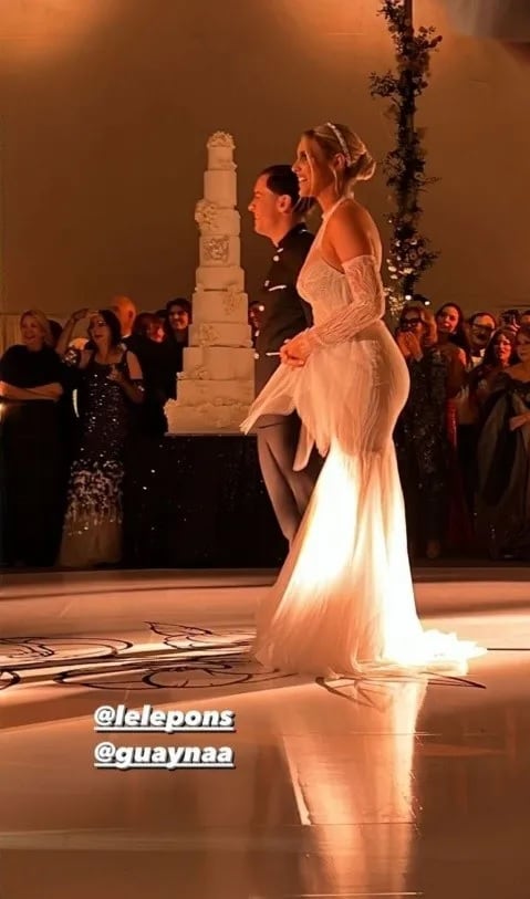 El pastel de la boda de Lele Pons y Guaynaa