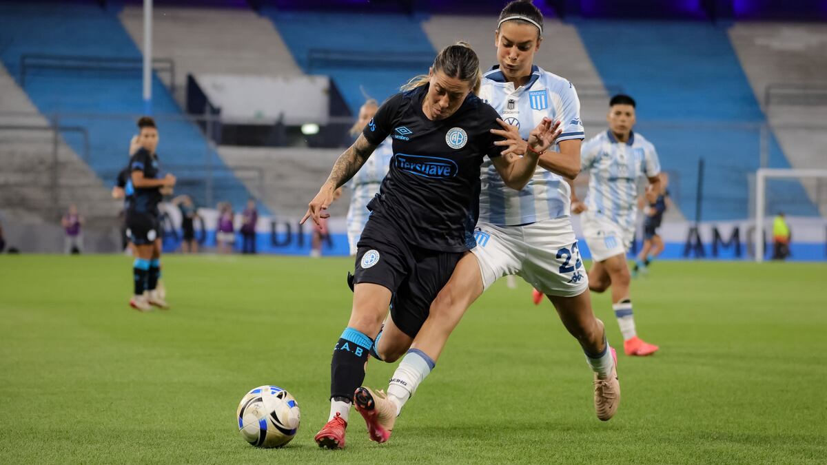 Racing le ganó a Belgrano en la primera final del torneo de Fútbol Femenino de AFA