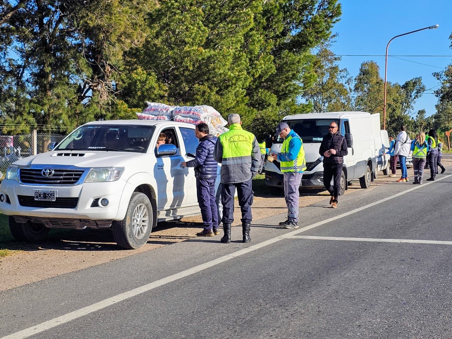 El municipio de Coronel Rosales realizó controles viales y de mercaderías