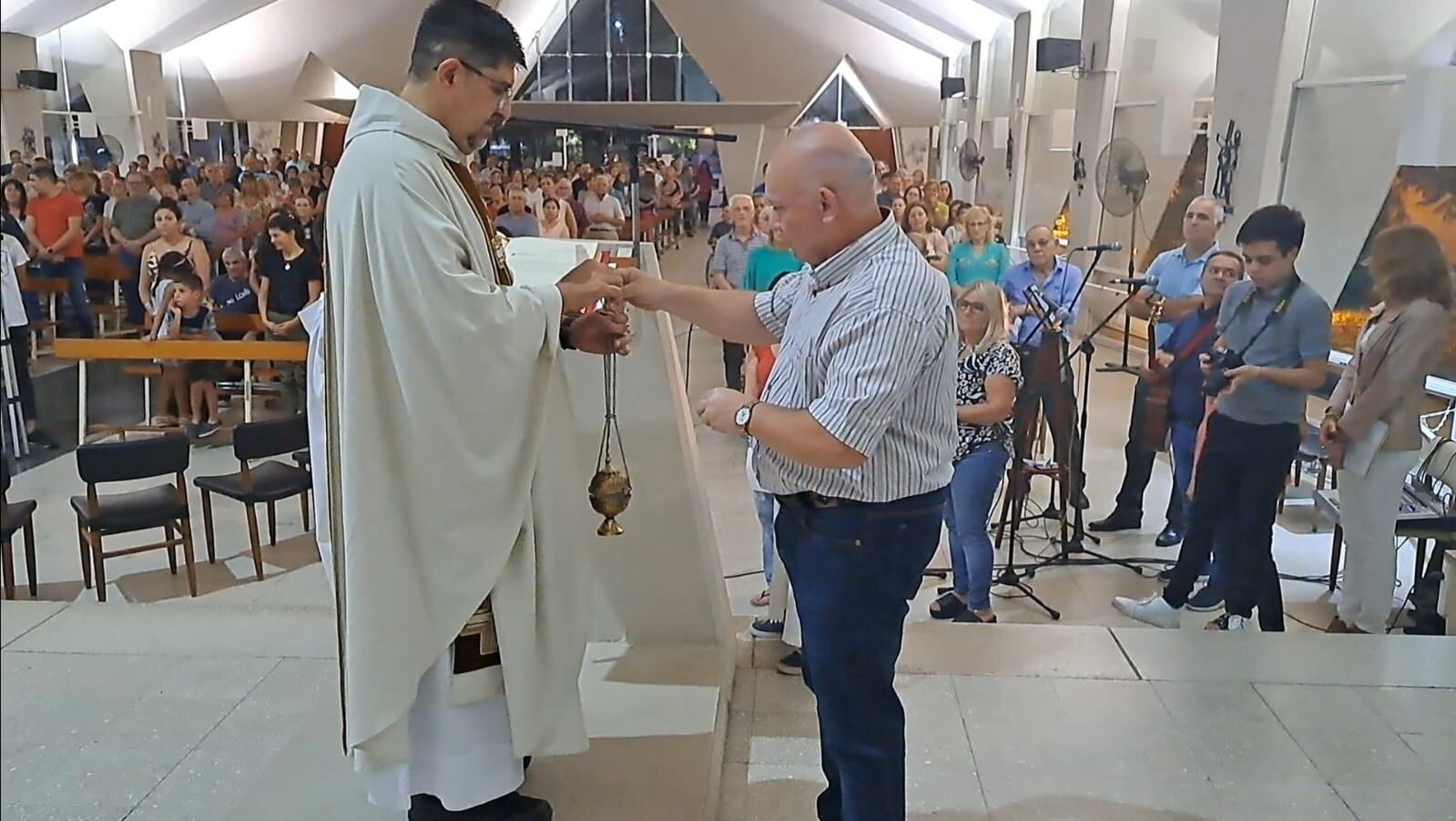 Lavado de pies en la Iglesia Nuestra Señora de la Merced Arroyito