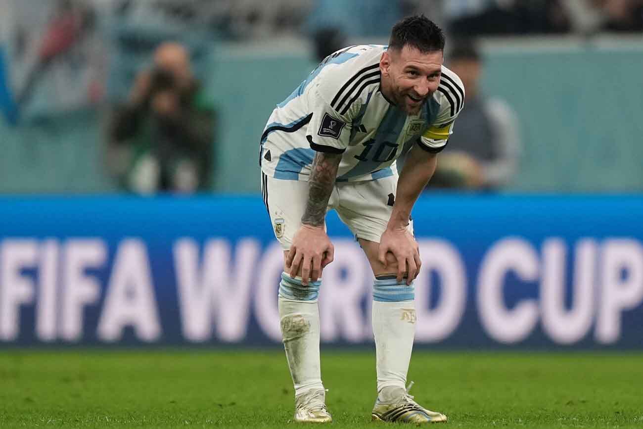 Lionel Messi en el Mundial de Qatar: partido contra Croacia, por semifinales. (AP)