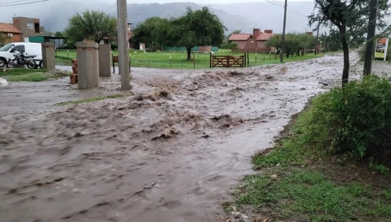 Merlo y las consecuencias de las lluvias.