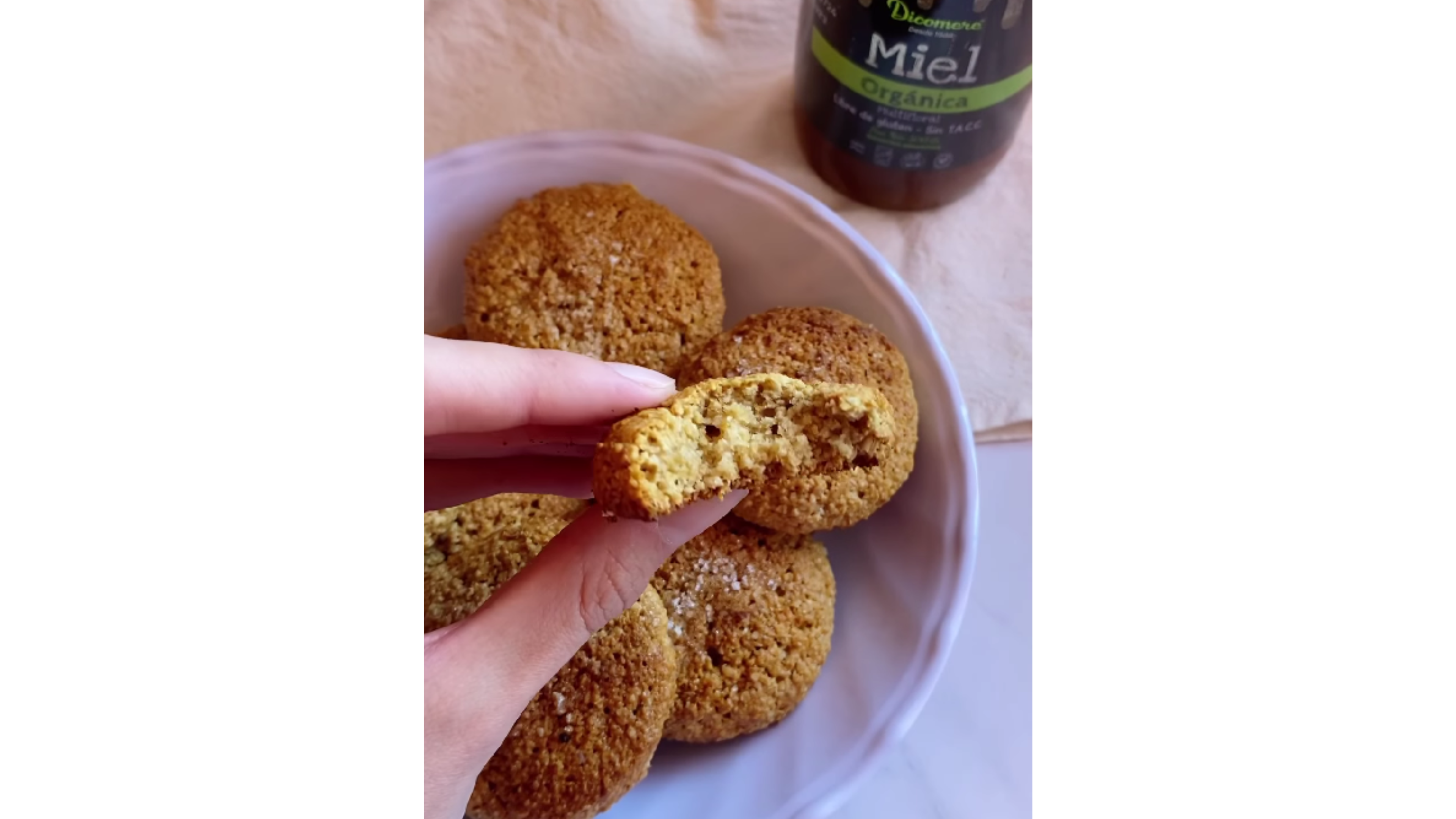 Así quedan las galletitas de miel.