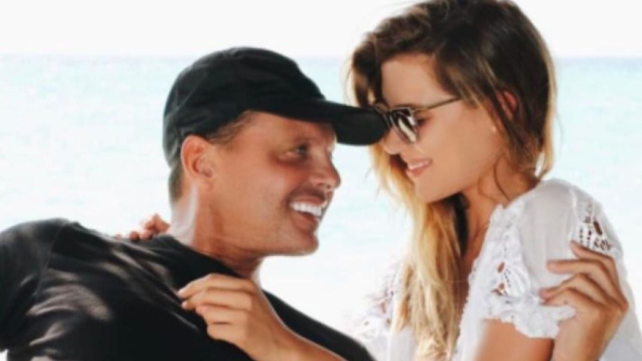 Luis Miguel con su hija en una de sus únicas fotos publicadas.