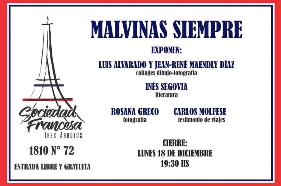 “Malvinas Siempre” cierre anual en la Sociedad Francesa