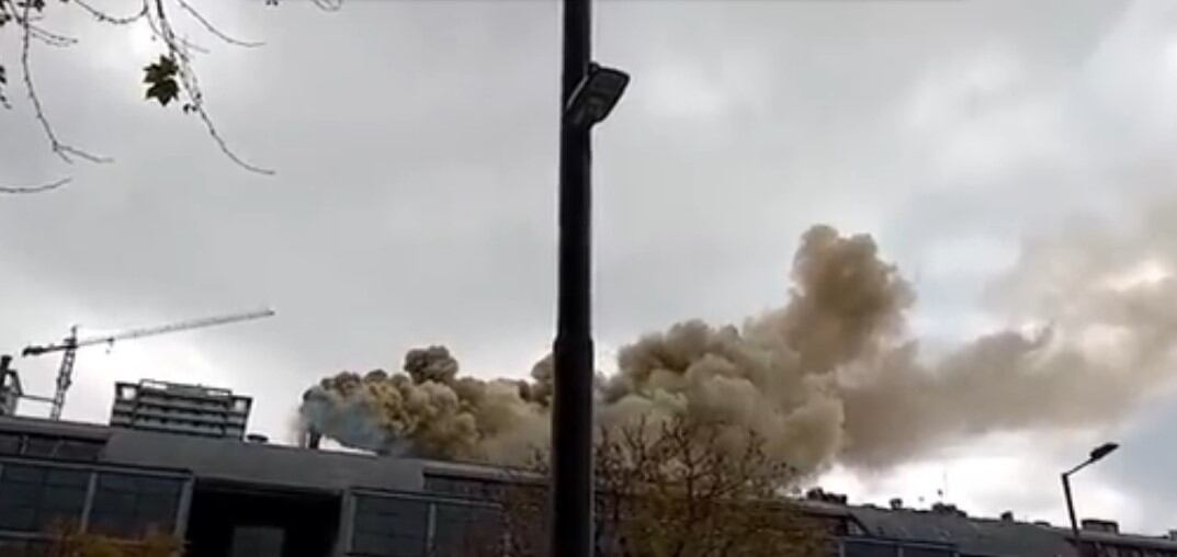 Incendio en un restaurante de Puerto Madero.