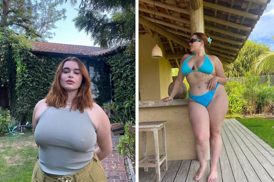 La protagonista de "Euphoria" Barbie Ferreira disfrutando del verano en los Estados Unidos.