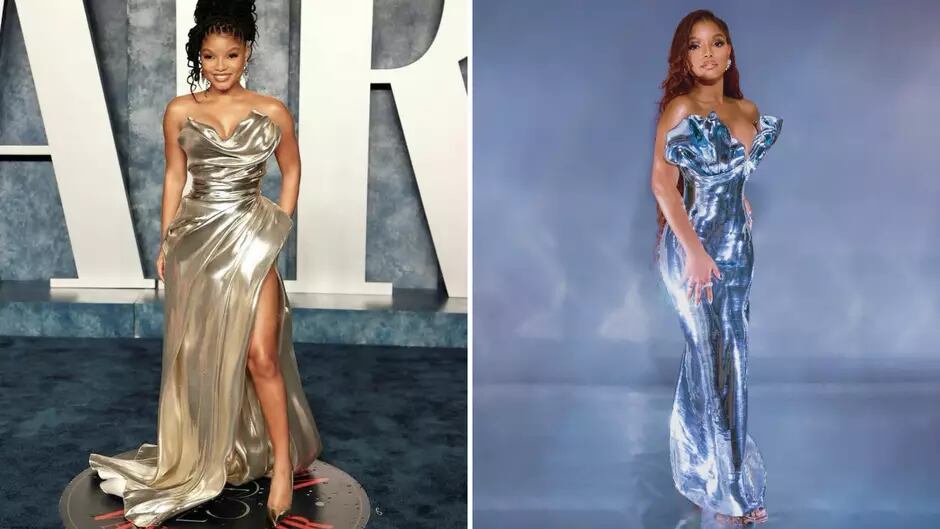 Halle Bailey ha aparecido en las alfombras rojas con el estilo mermaidcore.