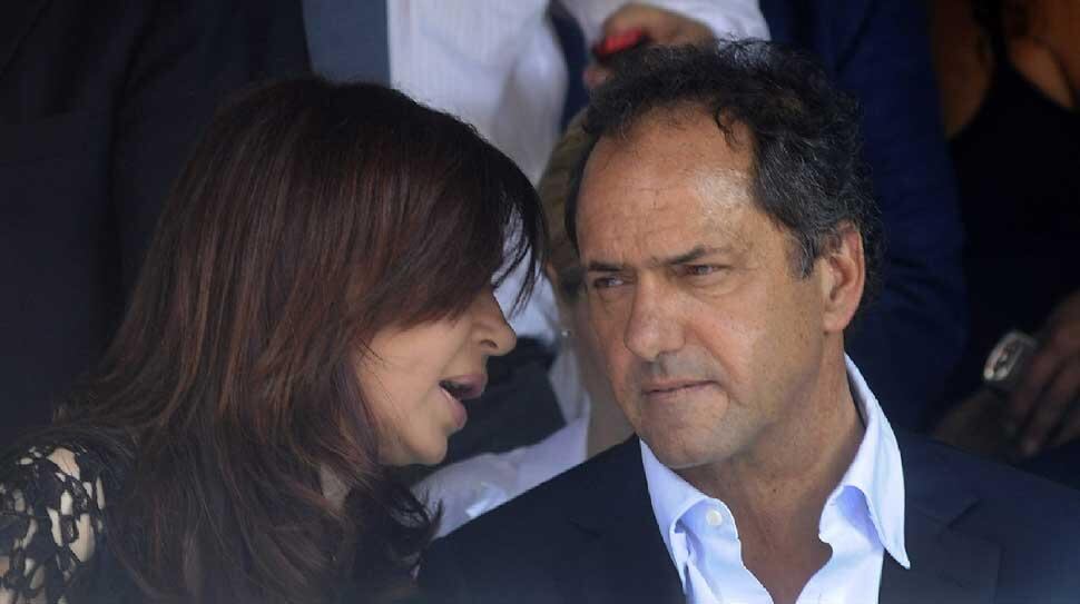 JUNTOS. Cristina y Scioli (DyN/Archivo).