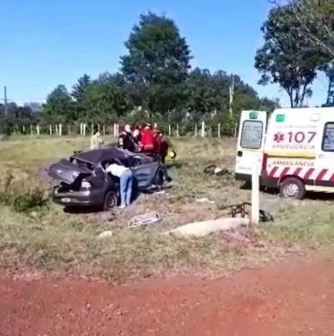 Accidente vial en Campo Viera dejó varias personas heridas.