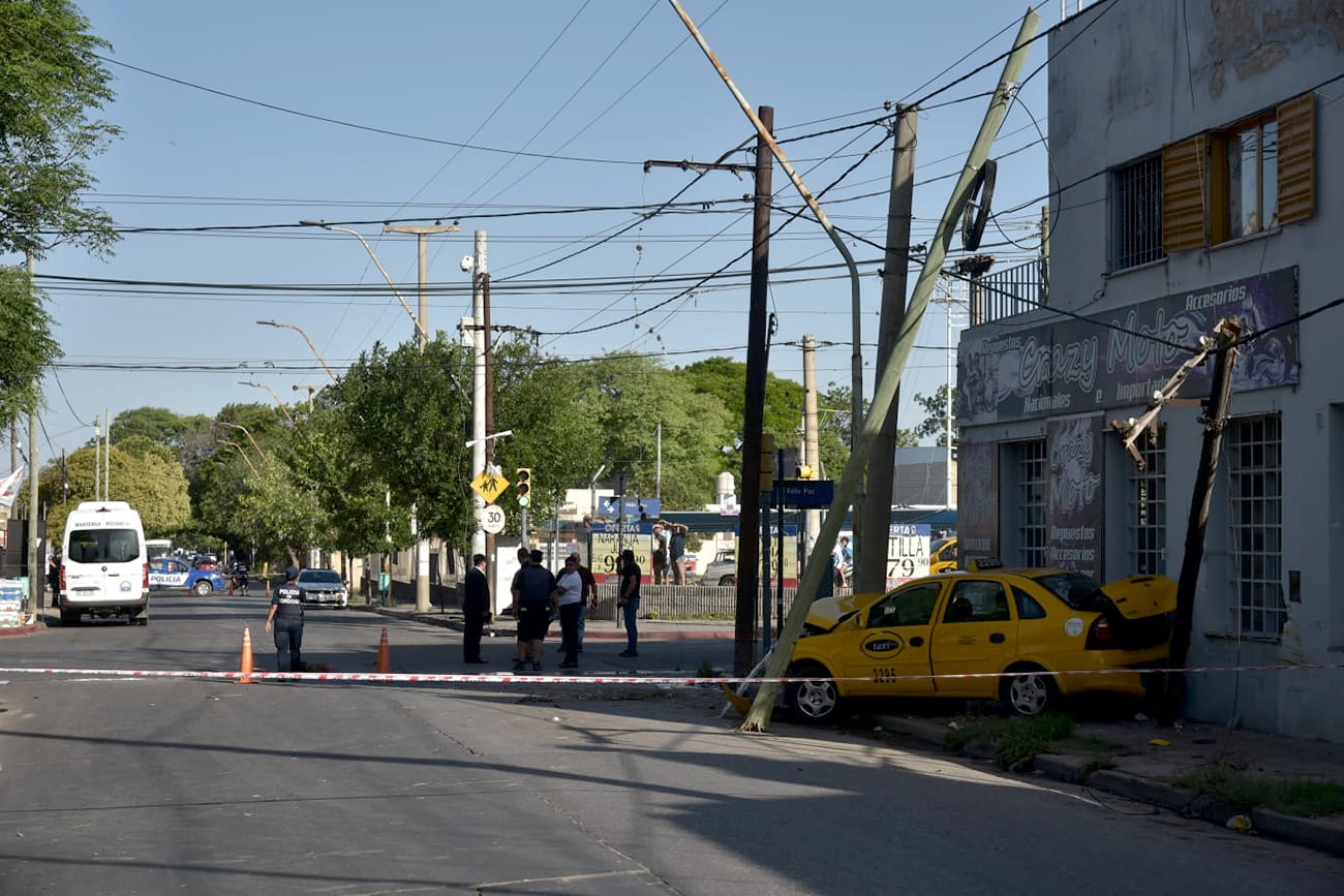 Accidente protagonizado por José Carmona, asesino de Gabriela Ceppi, durante su fuga. 