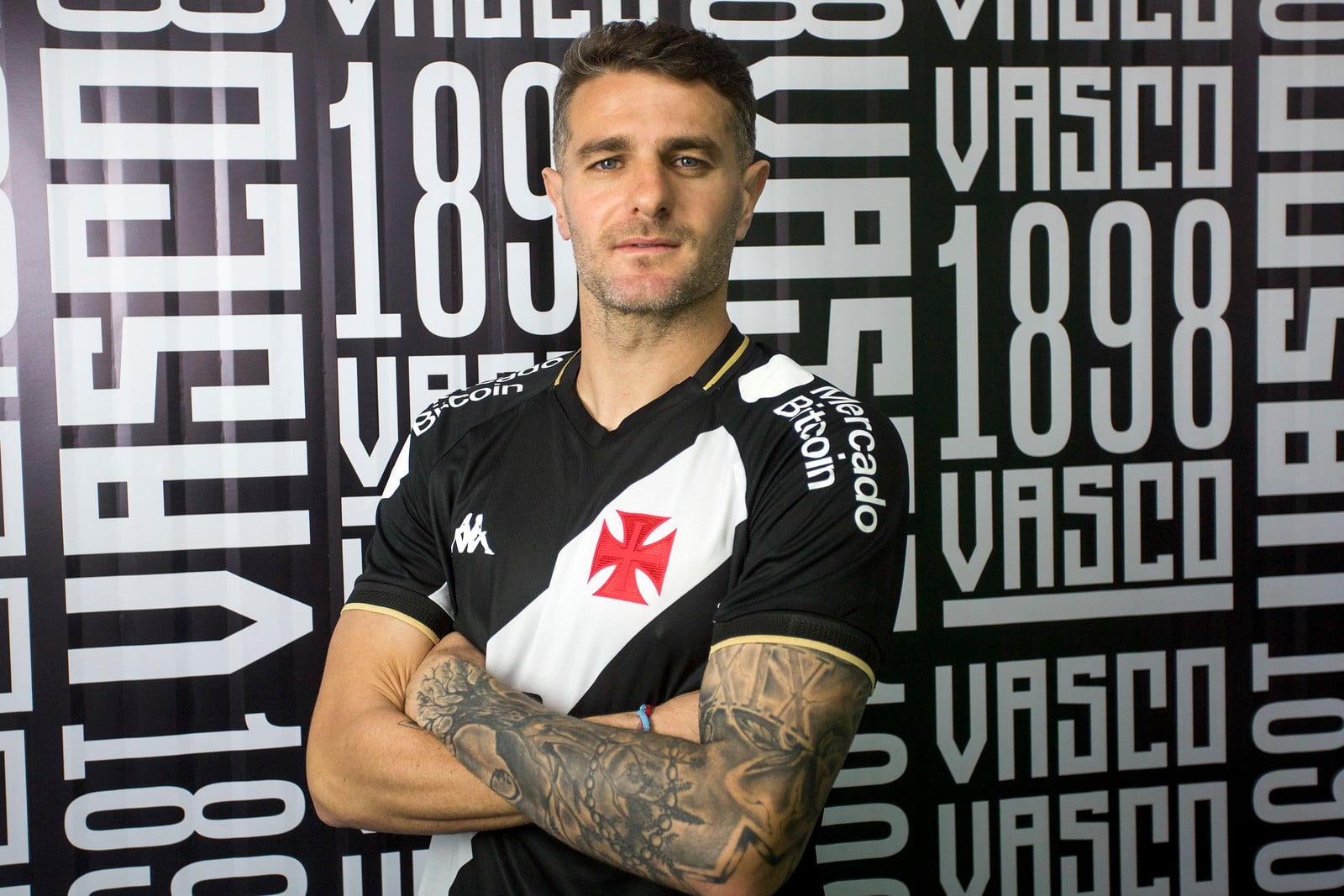 Pablo Vegetti con los colores del Vasco da Gama. (Foto: Daniel Ramalho/Vasco)